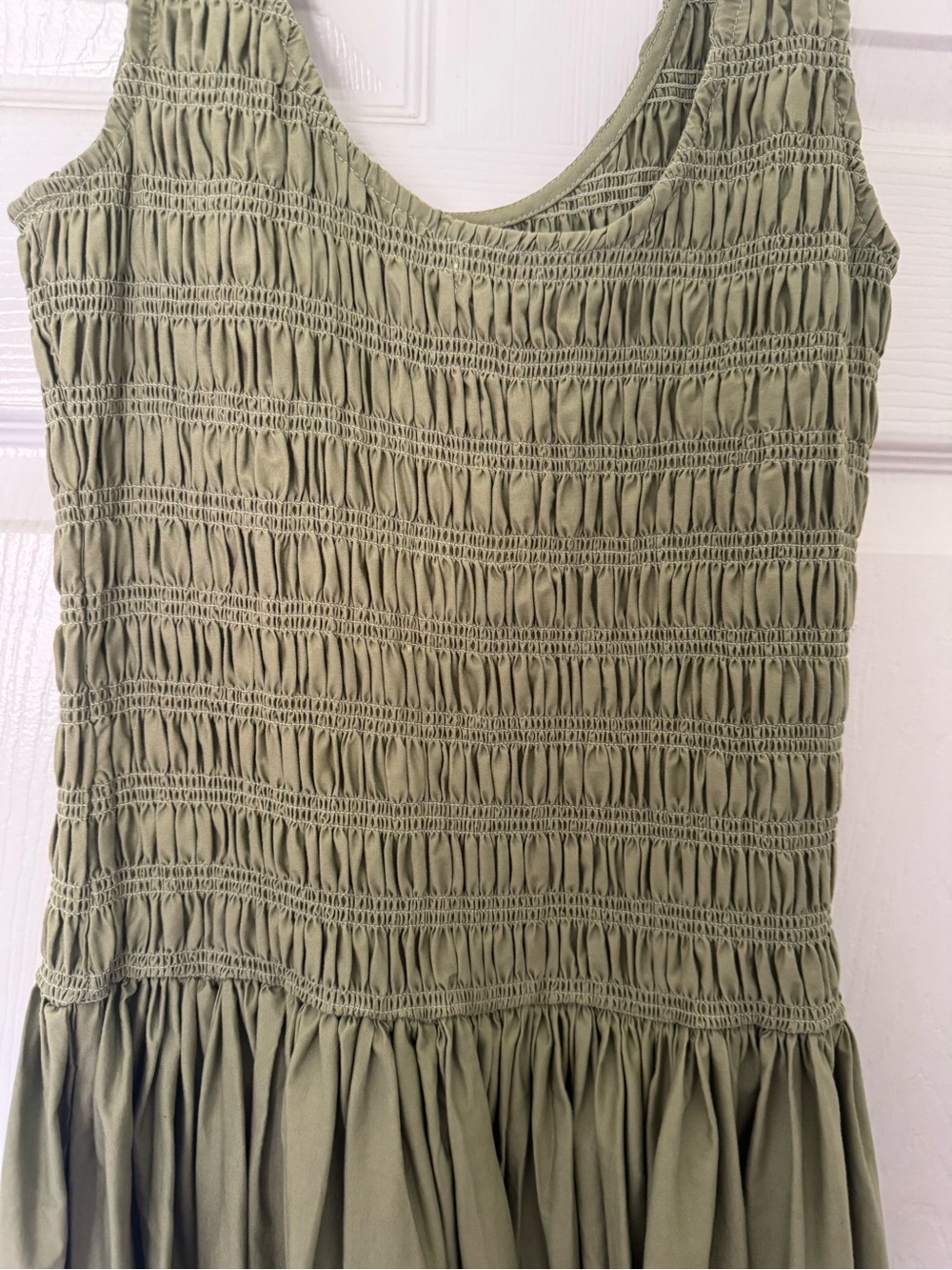 pistola Olive Tank Smocked Midi Dress - Picture 4 of 4
